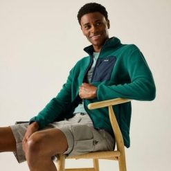 Męska bluza polarowa Frankie z zamkiem błyskawicznym. Niebieskie bluzy bez kaptura męskie Regatta, m, z polaru. Za 279.99 zł.