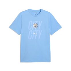 Męska koszulka Manchester City ftblCulture PUMA. Białe t-shirty sportowe męskie Puma, m, z bawełny, bez ramiączek, do piłki nożnej. Za 129.00 zł.