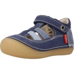 Sandały KICKERS SUSHY Niebieski. Niebieskie sandały damskie Kickers, bez wzorów, ze skóry, bez obcasa. Za 171.99 zł.