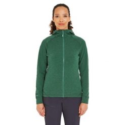 Bluza z kapturem damska Rab Nexus Hoody z kapturem. Zielone bluzy z kapturem damskie RAB. Za 314.99 zł.