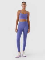 4F Legginsy treningowe szybkoschnące damskie - granatowe XL. Niebieskie legginsy damskie 4f, s, bez wzorów, z dzianiny. W wyprzedaży za 99.99 zł.