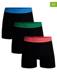 Muchachomalo Bokserki (3 pary) w kolorze czarnym rozmiar: XXL. Czarne bokserki męskie Muchachomalo, bez wzorów. Za 61.02 zł.