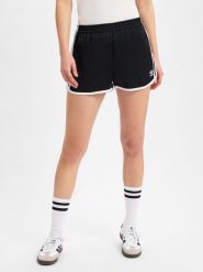 Adidas Originals Spodenki - 3S Sprinter Kobiety Sztuczne włókno czarny|biały, XS. Białe spodenki sportowe damskie adidas Originals, bez wzorów, z włókna, klasyczne. Za 139.95 zł.