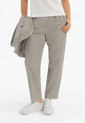 Spodnie materiałowe R-TERA. Spodnie materiałowe damskie Volcano, bez wzorów, z bawełny, casualowe. Za 169.99 zł.