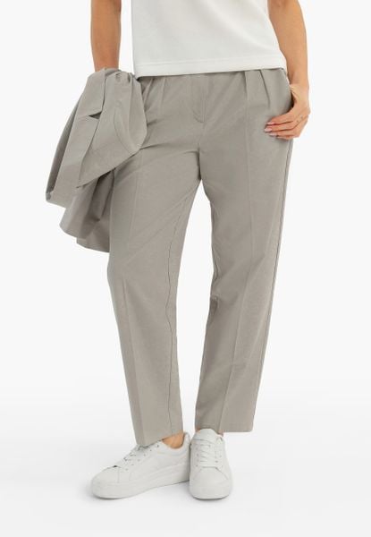 Spodnie materiałowe R-TERA. Spodnie materiałowe damskie Volcano, bez wzorów, z bawełny, casualowe. Za 169.99 zł.