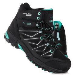 Buty damskie sportowe trekkingowe Mabby Mid WP. Czarne obuwie trekkingowe damskie ELBRUS, na zimę. Za 329.34 zł.