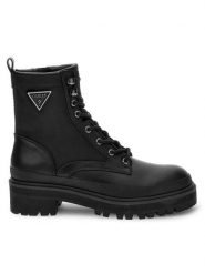 Guess Trapery Bada FL7BDA ELE10 Czarny. Czarne trapery damskie Guess, ze skóry, bez obcasa. Za 367.00 zł.