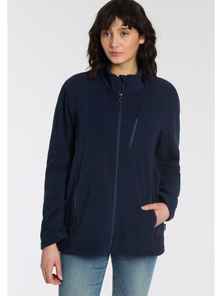 Killtec Kurtka polarowa w kolorze granatowym rozmiar: XL. Niebieskie kurtki damskie KILLTEC, xl, bez wzorów, z polaru, bez kaptura. Za 152.26 zł.