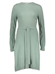 Replay Sukienka w kolorze zielonym rozmiar: M. Zielone sukienki damskie Replay, m, bez wzorów, z kaszmiru, bez kołnierzyka, bez ramiączek, midi. Za 255.34 zł.