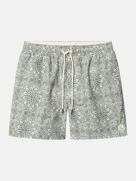 COLOURS & SONS Szorty kąpielowe w kolorze zielono-kremowym rozmiar: L. Zielone szorty sportowe męskie COLOURS & SONS, l, z materiału, outdoorowe. Za 179.39 zł.