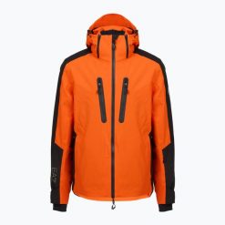 Kurtka narciarska męska EA7 Emporio Armani Ski Kitzbuhel Protectum7 Graphic. Brązowe kurtki męskie EA7 Emporio Armani, na zimę, m, bez wzorów, z syntetyku, sportowe, bez kaptura. Za 2,059.00 zł.