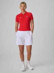 4F Spodenki dresowe damskie - białe M. Białe szorty damskie 4f, bez wzorów, z dresówki. Za 129.99 zł.