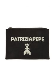 Patrizia Pepe Torebka 2Q0023/K264-K103 Czarny. Czarne torebki klasyczne damskie Patrizia Pepe, bez wzorów, z materiału, bez dodatków. Za 229.99 zł.