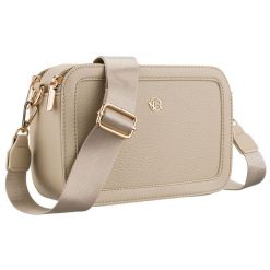 Miejska torebka damska na ramię w beżowym kolorze wykonana ze skóry ekologicznej - Rovicky. Brązowe torebki klasyczne damskie ROVICKY, bez wzorów, ze skóry ekologicznej, bez dodatków. Za 70.99 zł.