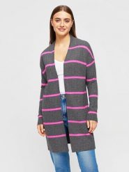 Miss goodlife Kardigan w kolorze szaro-różowym rozmiar: L. Różowe kardigany damskie miss goodlife, l, bez wzorów, z wełny. Za 217.99 zł.