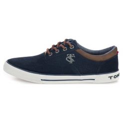 Tom Tailor tenisówki męskie 43 ciemnoniebieskie. Niebieskie trampki i tenisówki męskie Tom Tailor, bez wzorów, ze skóry, bez zapięcia. Za 307.00 zł.