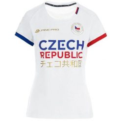 Koszulka Damska Alpine Pro Sachika XL - Oddychająca i Sportowa. Zielone bluzki sportowe damskie Alpine Pro, xl, bez kołnierzyka, bez ramiączek. Za 149.99 zł.