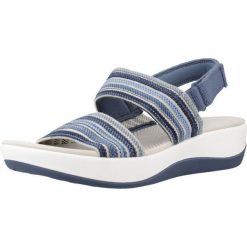 Sandały CLARKS ARLA STROLL Niebieski. Niebieskie obuwie trekkingowe damskie Clarks. Za 212.99 zł.
