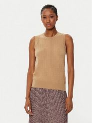 Tommy Hilfiger Sweter WW0WW43956 Beżowy Regular Fit. Brązowe swetry klasyczne damskie Tommy Hilfiger, xs, z syntetyku, bez kołnierzyka. Za 339.99 zł.