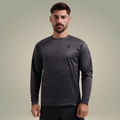 Koszulka rowerowa męska MTB Rogelli Advntr Core z długim rękawem. Szare t-shirty sportowe męskie Rogelli, l, bez ramiączek, rowerowe. Za 173.00 zł.