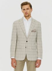PAKO LORENTE – Casualowa marynarka męska w kratę. Marynarki męskie Pako Lorente, bez wzorów, z jeansu. Za 549.99 zł.