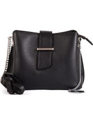 Anna Morellini Skórzana torebka w kolorze czarnym - 17 x 22 x 10 cm rozmiar: onesize. Czarne torebki klasyczne damskie Anna Morellini, bez wzorów, z materiału, bez dodatków. Za 278.45 zł.