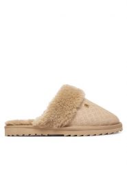 Tommy Hilfiger Kapcie Th Premium Shearling Shoes FW0FW09947 Beżowy. Brązowe kapcie damskie Tommy Hilfiger. Za 409.99 zł.