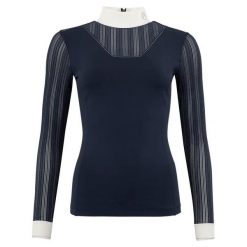 Damska koszulka do zawodów jeździeckich ANKY. Niebieskie t-shirty damskie ANKY, xs, bez wzorów, z meshu, bez kołnierzyka. Za 392.00 zł.