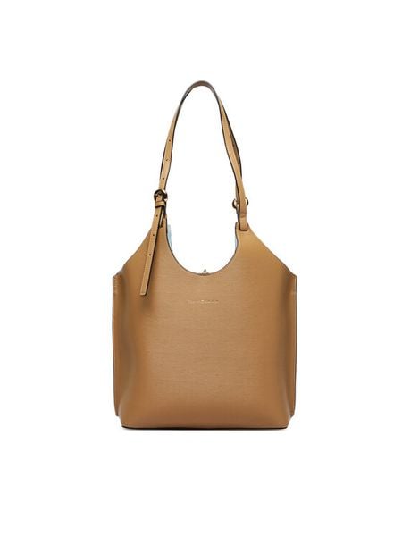 Tommy Hilfiger Torebka Th Modern Tote AW0AW18618 Brązowy. Brązowe torebki klasyczne damskie Tommy Hilfiger, bez wzorów, ze skóry, bez dodatków. Za 459.99 zł.