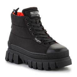 Buty Palladium Revolt Boot Overcush W 98863-001-M czarne. Czarne buty sportowe na co dzień damskie bez wzorów. Za 744.13 zł.