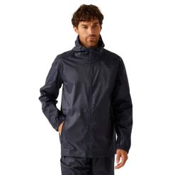 Kurtka Męska Łatwe Pakowanie. Niebieskie kurtki męskie Regatta, m, bez wzorów, z materiału, z kapturem. Za 223.99 zł.