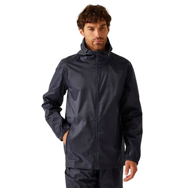 Kurtka Męska Łatwe Pakowanie. Niebieskie kurtki męskie Regatta, m, bez wzorów, z materiału, z kapturem. Za 223.99 zł.