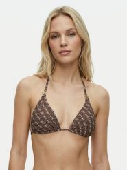 Guess Góra od bikini E6GJ48 KCBJ0 Brązowy. Brązowe bikini damskie Guess, z aplikacjami. Za 339.99 zł.