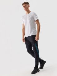 4F Spodnie treningowe szybkoschnące męskie - czarne 3XL. Czarne spodnie sportowe męskie 4f, z dzianiny. W wyprzedaży za 99.99 zł.