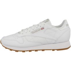 Buty do chodzenia męskie Reebok Classic Leather. Białe buty sportowe na co dzień męskie Reebok, z gumy, bez zapięcia, trekkingowe, reebok classic. Za 359.00 zł.