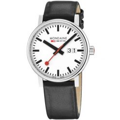 Zegarek męski Mondaine MSE.40210.LBV, Quartz, 40mm, 3ATM. Szare zegarki męskie MONDAINE, ze stali. Za 1,276.00 zł.