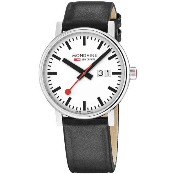 Zegarek męski Mondaine MSE.40210.LBV, Quartz, 40mm, 3ATM. Szare zegarki męskie MONDAINE, ze stali. Za 1,276.00 zł.