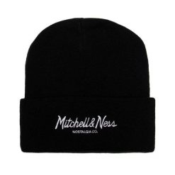 Czapka Mitchell & Ness pinscript. Czarne czapki męskie Mitchell & Ness, bez wzorów. Za 194.00 zł.