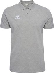 Koszulka sportowa polo męska Hummel hmlGO 2.0 POLO. Szare koszulki polo męskie HUMMEL, m, z bawełny, bez ramiączek. Za 99.00 zł.