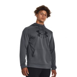 Bluza męska Under Armour Fleece Big Logo HD. Szare bluzy bez kaptura męskie Under Armour, bez wzorów, sportowe, bez kołnierzyka, bez ramiączek. Za 189.99 zł.