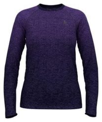 Koszulka damska Odlo ESSENTIAL SEAMLESS T-shirt crew neck l/s. Niebieskie t-shirty damskie Odlo, l, bez wzorów, z materiału, bez kołnierzyka. Za 269.99 zł.