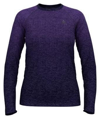 Koszulka damska Odlo ESSENTIAL SEAMLESS T-shirt crew neck l/s. Niebieskie t-shirty damskie Odlo, l, bez wzorów, z materiału, bez kołnierzyka. Za 269.99 zł.