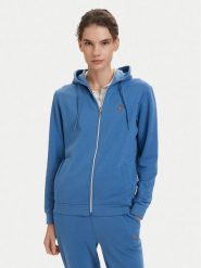 Beverly Hills Polo Club Bluza P-SS26W-F546540 Niebieski Regular Fit. Niebieskie bluzy bez kaptura damskie Beverly Hills Polo Club, xs, z bawełny. Za 279.99 zł.