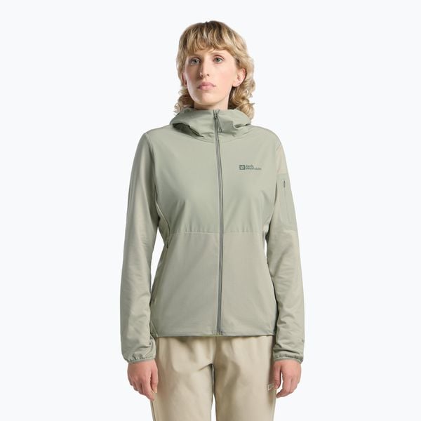 Bluza polarowa damska Jack Wolfskin Prelight Trail Hoody. Czarne bluzy bez kaptura damskie Jack Wolfskin, xs, z materiału. Za 419.99 zł.
