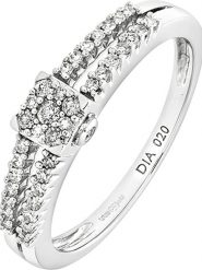 Rinani Złoty pierścionek z diamentami rozmiar: 52. Szare pierścionki damskie Rinani, z diamentem, złote. Za 2,805.99 zł.