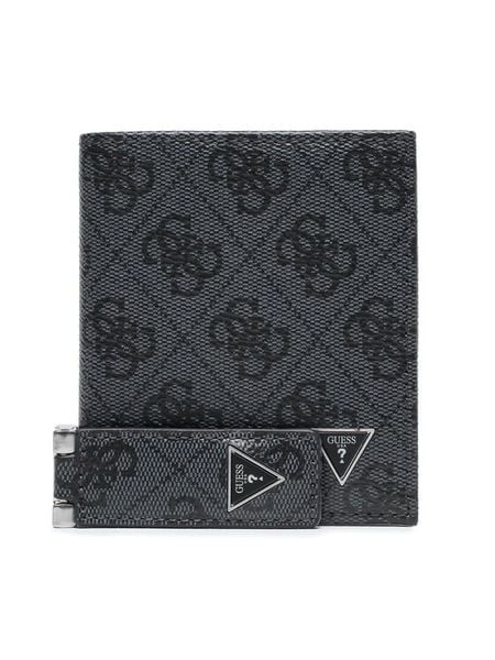 Guess Portfel GFBOXM P3301 Czarny. Czarne portfele damskie Guess, z aplikacjami, ze skóry. Za 449.99 zł.