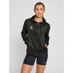 Bluza fitness damska Hummel hmlCore. Czarne bluzy z nadrukiem damskie HUMMEL, xl, z elastanu. Za 270.50 zł.