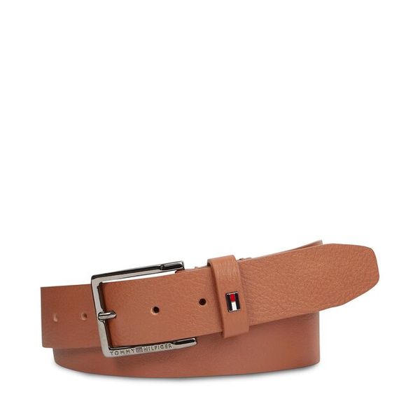 Pasek Męski Tommy Hilfiger. Brązowe paski męskie Tommy Hilfiger, bez wzorów. Za 159.99 zł.