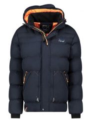 Geographical Norway Kurtka zimowa w kolorze granatowym rozmiar: XL. Niebieskie kurtki męskie Geographical Norway, na zimę, xl, bez wzorów, bez kaptura. Za 269.75 zł.