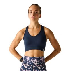 Biustonosz Sportowy React Dla Kobiet. Czerwone biustonosze sportowe damskie Dare 2b, bez wzorów, z elastanu. Za 108.99 zł.